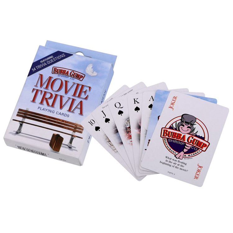 Poker Size Playing Cards  With Hang Tab Box